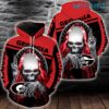Georgia Bulldogs Hoodie 3D Skull Death Logo Georgia Bulldogs Gift 0