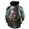 Geralt Witcher The Witcher Iii Hoodie 3D 0