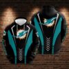 Gift for Miami Dolphins NFL Fans ? 3D Printed Zip-Up Hoodie Gift for Miami Dolphins NFL Fans 3D Printed ZipUp Hoodie 0