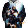 Gijinka Umbreon Sport All Over Print Hoodie 3D 0