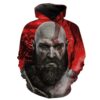 God Of War Kratos Hoodie 3D 0