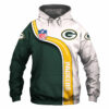 Green Bay Packers Hoodie 3D Cute Zip Hoodie Pullover Gift for Fans 0