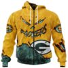 Green Bay Packers Hoodie 3D Devil Eyes Gift for Fans 0