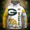 Green Bay Packers Hoodie 3D Graphic Balls Zip Hoodie Pullover Green Bay Packers Hoodie 3D Graphic Balls Zip Hoodie Pullover 0