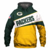Green Bay Packers Hoodie 3D Zip Hoodie Green Bay Packers Hoodie 3D Zip Hoodie 0