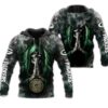 Green Bay Packers Hoodie 3D Zip Hoodie Death Smoke Graphic Gifts for Fans Green Bay Packers Hoodie 3D Zip Hoodie Death Smoke Graphic Gifts for Fans 0