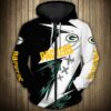 Green Bay Packers Hoodie 3D Zip Hoodie Thunder Graphic Gifts for Fans Green Bay Packers Hoodie 3D Zip Hoodie Thunder Graphic Gifts for Fans 0
