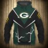 Green Bay Packers Hoodie Lightning Graphic Gifts for Fans 0