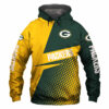 Green Bay Packers Hoodie Longsleve Zip Hoodie for Fan 0