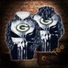 Green Bay Packers Skull Camo Pattern Hoodie 3d Green Bay Packers Skull Camo Pattern Hoodie 3d 0