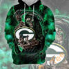 Green Bay Packers Skull Hoodie 3d Green Bay Packers Skull Hoodie 3d 0