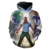 Green Power Ranger Tommy Epic Power Ranger Sport All Over Print Hoodie 3D 0