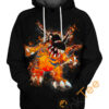 Greymon Digimon Hoodie 3D 0