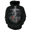 Halloween Bloody Door 3D Hoodie Zipper Hoodie 0