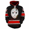 Halloween Friday 13Th Jason Voorhees Stripe 3D Hoodie Zipper Hoodie Halloween Friday 13Th Jason Voorhees Stripe 3D Hoodie Zipper Hoodie 0