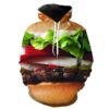 Hamburger Food Hamburger Hoodie 3D 0