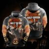 Harley Davidson Custom Sport All Over Print Hoodie 3D 5 0