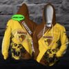 Hawthorn Football Club AFL Skull Custom 3D All Over Print Hoodie 1