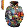 Hippie Skull Variety 3D Hoodie 0