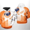 Houston Astros MLB Team Skull 3D Hoodie Zipper Hoodie 0