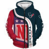 Houston Texans 3D Hoodie Pullover Zip Hoodie Nfl for Fans 0