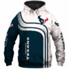Houston Texans Hoodie 3D One Way Zip Hoodie 0