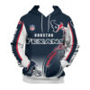 Houston Texans Hoodie 3D Zip Hoodie Cute Flame Balls Graphic Gifts for Fans 0