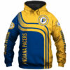 Indiana Pacers Hoodie 3D Zip Hoodie for Fans 0