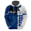 Indianapolis Colts 3D All Over Print Zip Hoodie for Nfl Fans 0