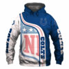 Indianapolis Colts 3D Hoodie Pullover Zip Hoodie Nfl for Fans 0