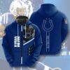 Indianapolis Colts Hoodie 3D Zip Hoodie 3 Lines Graphic Gift for Fans Indianapolis Colts Hoodie 3D Zip Hoodie 3 Lines Graphic Gift for Fans 0