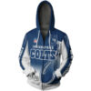 Indianapolis Colts Hoodie 3D Zip Hoodie Cute Flame Balls Graphic Gifts for Fans 0