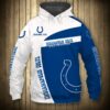 Indianapolis Colts Hoodie 3D Zip Hoodie Pullover Gift for Fans 0