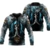 Jacksonville Jaguars Hoodie 3D Zip Hoodie Death Smoke Graphic Gifts for Fans 0