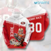 Jerry Rice Hoodie 3D Signature 80 San Francisco 49ers Gift 0