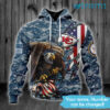 KC Chiefs Military Hoodie 3D All Gave Some Some Gave All Eagles USA Flag Kansas City Chiefs Gift 0