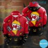 KC Chiefs Youth Hoodie 3D Halloween Hand Pull Out Logo Kansas City Chiefs Gift 0