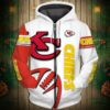 Kansas City Chiefs Hoodie 3D Graphic Balls Zip Hoodie Pullover Kansas City Chiefs Hoodie 3D Graphic Balls Zip Hoodie Pullover 0