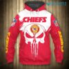 Kansas City Chiefs Hoodie 3D Punisher Skull KC Chiefs Gift 0