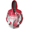 Kansas City Chiefs Hoodie 3D Zip Hoodie Cute Flame Balls Graphic Gifts for Fans 0