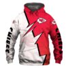 Kansas City Chiefs Hoodie Zigzag Graphic Zip Hoodie Gift for Fans Kansas City Chiefs Hoodie Zigzag Graphic Zip Hoodie Gift for Fans 0