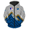 Kansas City Royals Hoodie 3D Baseball Zip Hoodie for Fan MLB 0