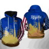 Kansas City Royals MLB Team US 3D Hoodie Zipper Hoodie 0