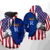 Kansas City Royals MLB US Flag 3D Hoodie Zipper Hoodie Kansas City Royals MLB US Flag 3D Hoodie Zipper Hoodie 0