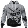Las Vegas Raiders Hoodie 3D Devil Eyes Gift for Fans 0
