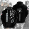 Las Vegas Raiders Hoodie 3D Zip Hoodie 3 Lines Graphic Gift for Fans 0