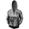 Las Vegas Raiders Hoodie 3D Zip Hoodie Cute Flame Balls Graphic Gifts for Fans 0