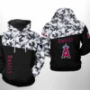 Los Angeles Angels MLB Camo Veteran 3D Hoodie Zipper Hoodie 0