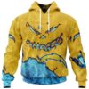 Los Angeles Chargers Hoodie 3D Devil Eyes Gift for Fans 0