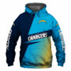 Los Angeles Chargers Hoodie Longsleve Zip Hoodie for Fan 0